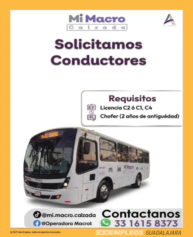 Vacante de empleo en Guadalajara publicada el 2026-06-05 en Solo Empleos