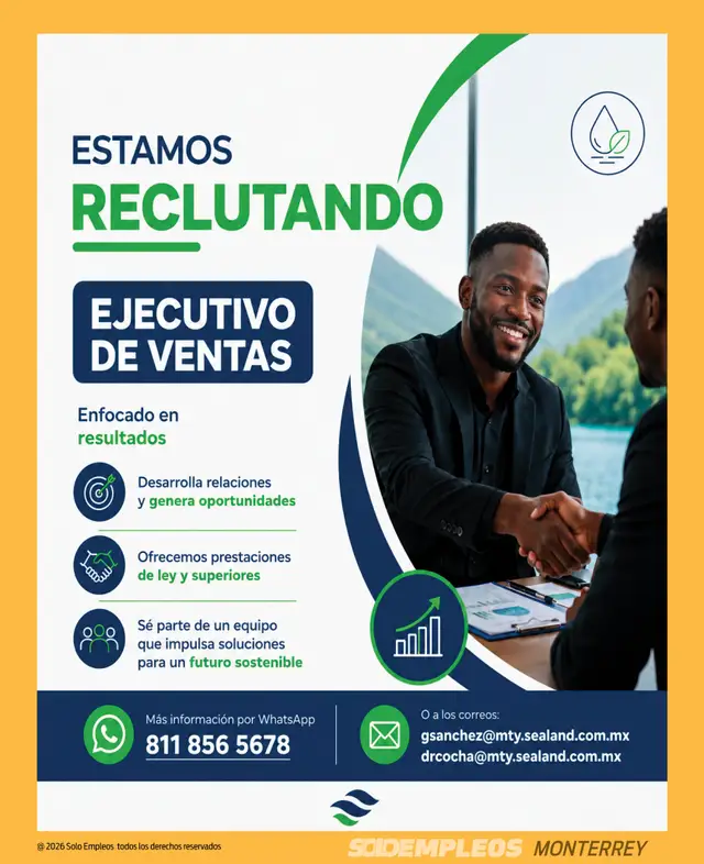 Vacante de empleo en Monterrey publicada el 2026-07-24 en Solo Empleos
